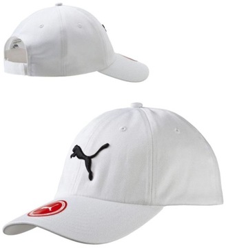 Czapka z daszkiem Puma Essential Cap Big Cat biała 052919 02 Czapka z daszk