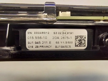 PORSCHE TAYCAN 4S 9J1 2022 SVĚTLO STOP STOPU BRZDIT ZADNÍ 9J1945211E