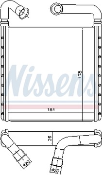 NISSENS RADIÁTOR VOLKSWAGEN PASSAT B8 14-