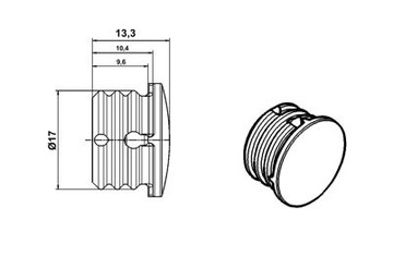 Направляющая тормозная втулка ATE 11.8190-0067.1