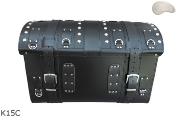 K15C кожаный мотоциклетный багажник с замком, заклепками и кисточками SAKO