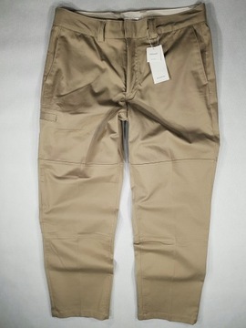 RESERVED piaskowe chino straight proste W33 84cm