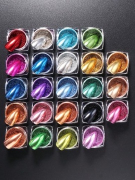 Пыльца для ногтей MIRROR EFFECT MIRROR Pearl набор СТЕКЛО 23 цвета