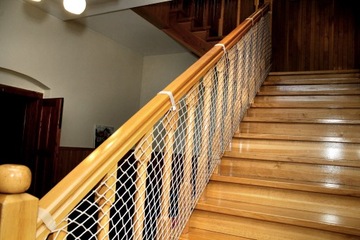 BIAŁA WZMACNIANA SIATKA OPLOT BRAMKA OCHRONNA HIT