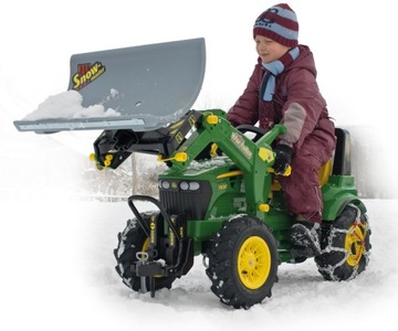 Traktor Rolly Farmtrac John Deere z łyżką pompowane koła Rolly Toys 710126