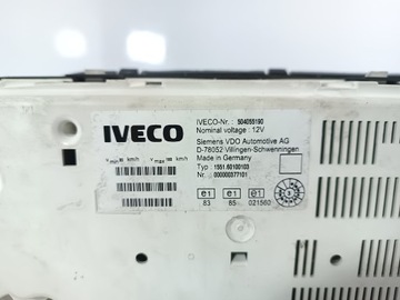 IVECO DAILY 99-06 PŘÍSTROJOVÁ DESKA BUDÍKY TACHOMETR OE 504055190
