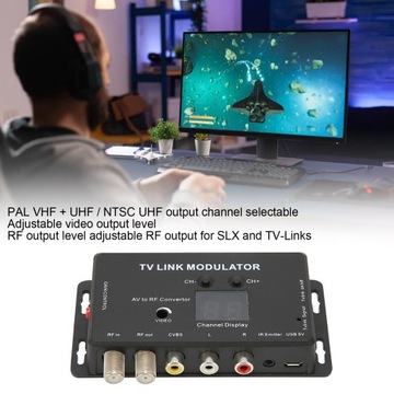 Модулятор ТВ-канала TM70RG поддерживает PAL/NTSC.