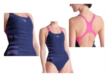 DAMSKI JEDNOCZĘŚCIOWY STRÓJ KĄPIELOWY ARENA SWIM PRO BACK GRAPHIC B 38