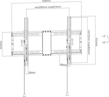 Крепление для телевизора Goobay PRO TILT L 37–70 дюймов