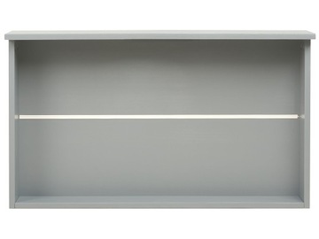 ŁÓŻKO PIĘTROWE Z SZUFLADAMI DREWNIANE 90 X 200 CM SZARE REGAT