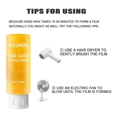 30 мл медового воска для рук Крем-воск для рук с медом и 24-каратным золотом