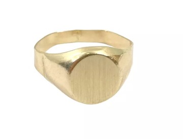 MĘSKI ZŁOTY SYGNET 14K P.585 3,32 G ROZMIAR: 19