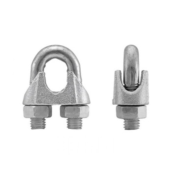 Zacisk do lin linek 12 mm kabłąkowy ocynk Din741