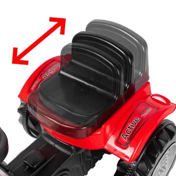 OGROMNY TRAKTOR NA PEDAŁY Z PRZYCZEPĄ 143cm PILSAN SOLIDNY DUŻY JEŹDZIK