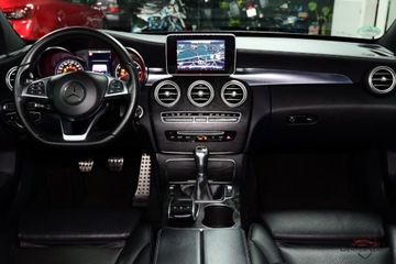 Mercedes Klasa C W205 Kombi 180 156KM 2014 Mercedes-Benz Klasa C 180 AMG FullLED Navi Skora El.Fot. Dynamic Black As, zdjęcie 19