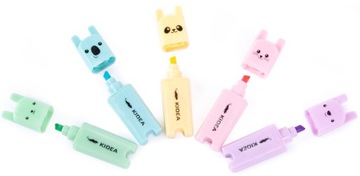 мини-МАРКЕРЫ KIDEA PASTEL HIGHTERS животные