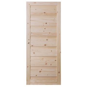 DRZWI SOSNOWE KORNIK OKTAWA SĘCZNE PEŁNE 80