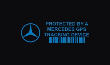 Наклейка GPS-отслеживания Mercedes. Мониторинг окон.