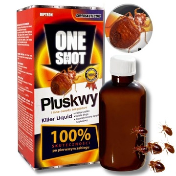 ŚRODEK OPRYSK PŁYN PREPARAT NA PLUSKWY MRÓWKI PCHŁY SILNY KONCENTRAT 100ML
