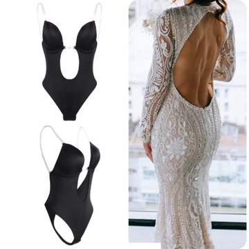 BODY DO SUKNI BEZ PLECÓW BIUSTONOSZ GOŁE PLECY M