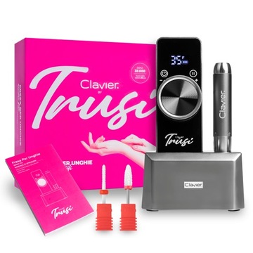 Frezarka mobilna Clavier by Trusi akumulatorowa do paznokci manicure 65W