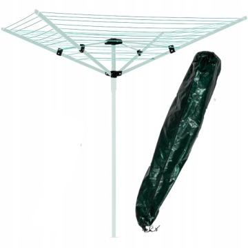 ВРАЩАЮЩАЯСЯ САДОВАЯ СУШИЛЬНАЯ МАШИНА С 4 РУЧКАМИ + КРЫШКА