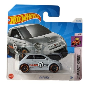 HOT WHEELS - Fiat 500e Szary HTC18 NOWY