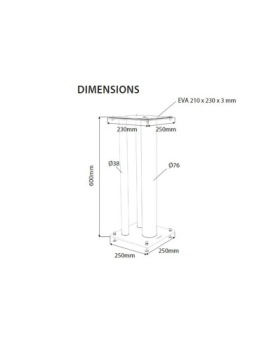 Подставка Norstone Stylum Max (белая) - пара