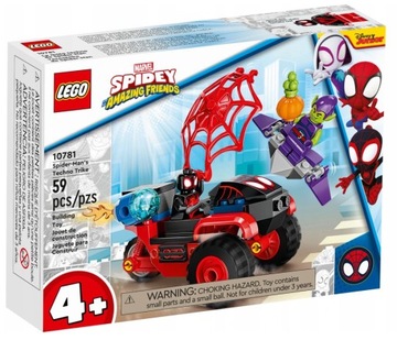LEGO MARVEL 10781 Techno Trójkołowiec Spider-Mana
