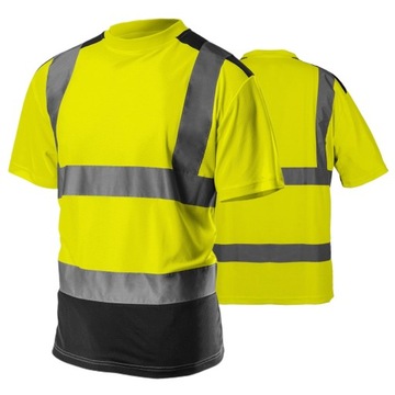 Neo футболка отражает предупреждение желто-черное предупреждение футболка 81-730-m