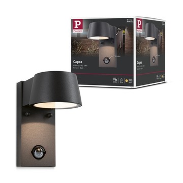 Oprawa elewacyjna LED 6W 3000K czujniki ruch zmierzch antracyt IP44 PL94453