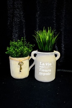 КЕРАМИЧЕСКАЯ БЕТОННАЯ ВАЗА/КРЫШКА h18см