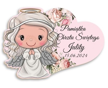 Благодарим гостей за ПРИЧАСТИЕ КРЕЩЕНИЕ ОДИН ГОДОВОЙ ПОДАРОК ​​АНГЕЛ МАГНИТ