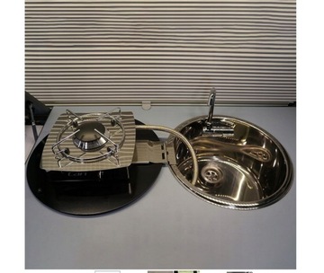 Газовая плита Складная с раковиной CAN Раковина