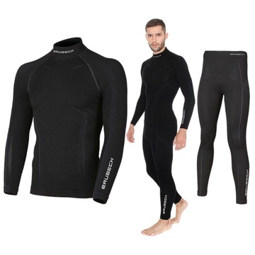 Ciepła bielizna termoaktywna Brubech Extreme Wool Zestaw Męska Merino XXL