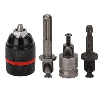 САМОЗАЖИМНЫЙ ПАТРОН ДЛЯ СВЕРЛ 2-13мм, РЕЗЬБА 1/2 + 3 ПЕРЕХОДНИКА