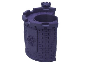 Uchwyt na kubek i puszkę - Czarodziej z wieżą na kości +2 tacki i licznik