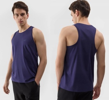 4F МУЖСКАЯ БОКСЕРНАЯ МАЙКА 4F ТЕМНО-СИНЯЯ XL