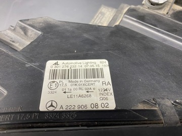 KOMPLET SVĚTLO PŘEDNÍ MERCEDES-BENZ W222 TŘÍDA S A2229060702 A2229060802