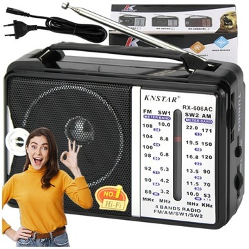RADIO KUCHENNE PRZENOŚNE BUDOWLANE RETRO PRZEWODOW