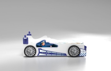 Детская кроватка, полицейская машина