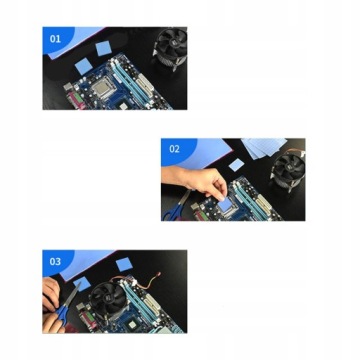 THERMOPAD THERMOPAD KIT 100 SET 12x12x1.5MM 10W/mK THERMOCONTROLLING TAPE