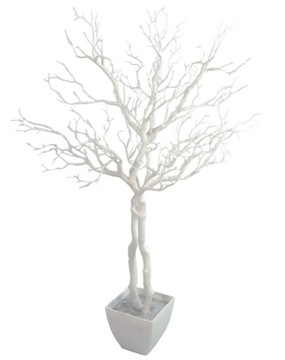 LEAF Deluxe Sztuczne białe drzewo 95cm