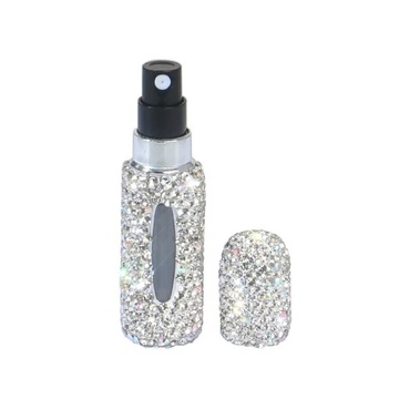 5ml 10ml Portable Perfume Spray Bottle Rhinestone Inlaid Refillable