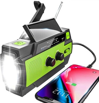 RADIO SOLARNE AWARYJNE YIKANWEN MD-090P ZIELONE