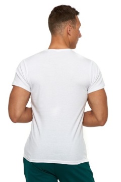 МУЖСКАЯ БЕЛАЯ ХЛОПКОВАЯ ФУТБОЛКА ФУТБОЛКА С КОРОТКИМ РУКАВОМ MORAJ R.M, НАБОР 2 шт.