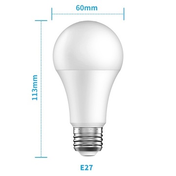 СВЕТОДИОДНАЯ ЛАМПА E27 9ВТ RGB+W TUYA SMART НА ПОЛЬСКОМ WIFI WIFI