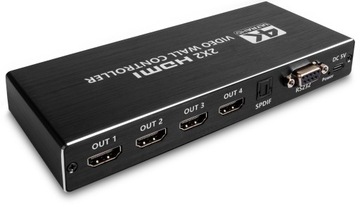 ВИДЕО НАСТЕННЫЙ КОНТРОЛЛЕР РАЗДЕЛИТЕЛЬ HDMI 2X2