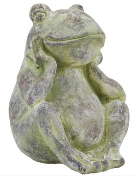 FIGURKA ŻABA ZIELONA 26x18 DEKORACJA OGRÓD