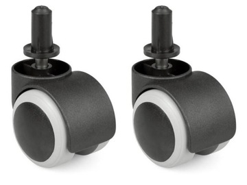 2 x KÓŁKO MEBLOWE GUMOWE 50 mm FI 8 Z TRZPIENIEM